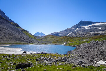 Long lake, Lac Long, in Vanoise national Park, France