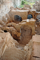Thermal baths of the Roman city of Munigua Mulva, Seville province, Spain 