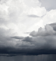 Obraz na płótnie Canvas Grey clouds sky