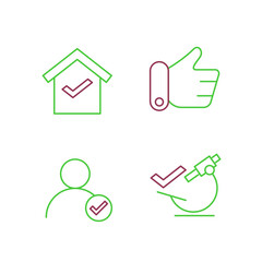 Inspection set icon, isolated Inspection set sign icon, vector illustration