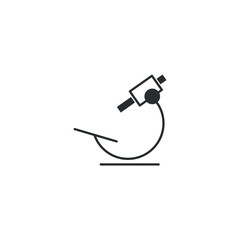 microscope icon, isolated microscope sign icon, vector illustration