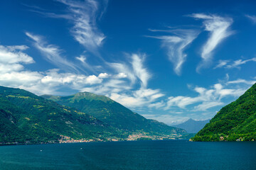 The Como lake at Argegno