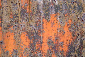 Italy, Abstract colorful background, colored ancient iron. Modern Art. Old iron with fantasy, two.