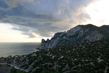 The mountains of Crimea are beautiful in any weather