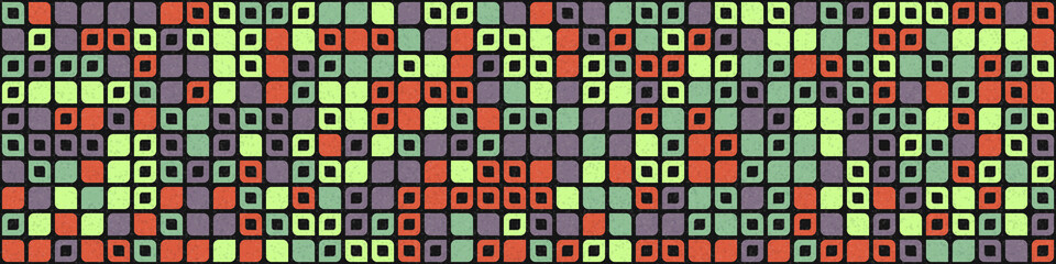 Fototapeta premium Abstract Geometric Pattern generative computational art illustration