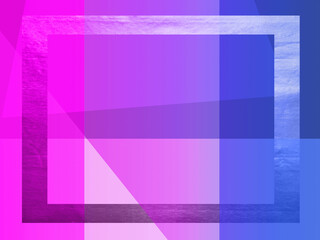 Blue-pink background with frame for text. III