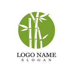 Bamboo Logo Template vector icon illustration design