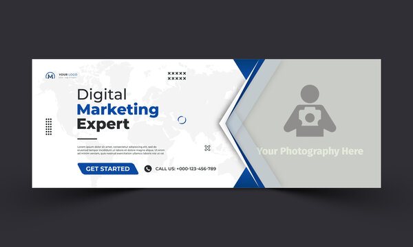 Digital Marketing Corporate Social Media Facebook Cover Template