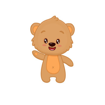 Character cute cartoon teddy bear