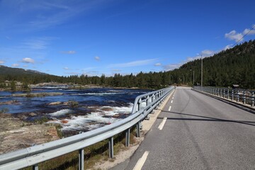 Bridge in Norway - River Otra