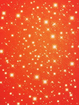 orange  background with stars