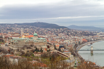 Fototapeta na wymiar Ciudad de Budapest en el pais de Hungria o Hungary
