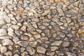 texture stone background. stone mosaic