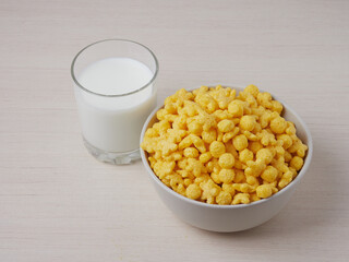 a delicious Breakfast cereal with milk