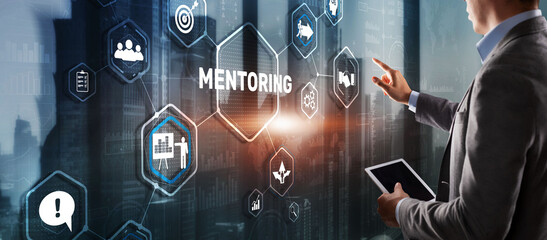 Mentoring Motivation Coaching Career Business Technology concept