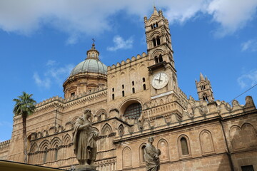 Fototapeta na wymiar Cathedral Maria Santissima Assunta in Palermo, Sicily Italy