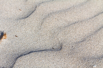 Sand texture, pattern and background.Sand ripple.Nature background.Wallpaper. Beautiful nature background.