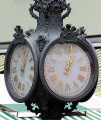 old clock in the town