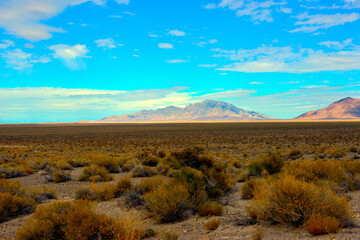 USA, Utah. Pony Express Road. Landscape desert scenic vista.