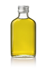 Glass bottle of grape seed oil