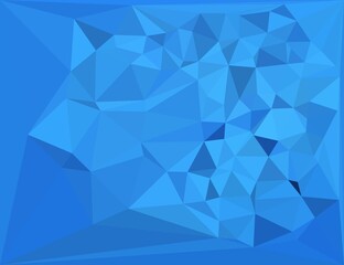 Obraz premium closeup detail in blue slight of cubist triangular patterns from droughted land 