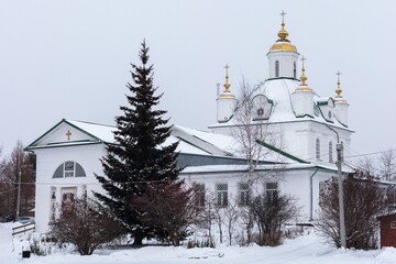 Peter and Paul Cathedral in Perm in winter.