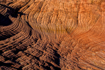 USA, Utah, Zion National Park. Scenic of rock formation.