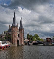 Obraz premium Wassertor - Waterpoort - in Sneek