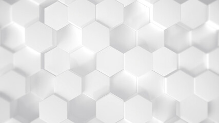 Hexagons 3D Background Corporate Business Promotion