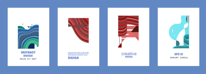 Abstract geometric pattern background for brochure cover design.