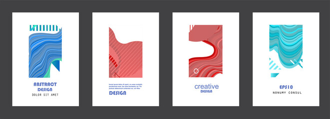 Abstract geometric pattern background for brochure cover design.