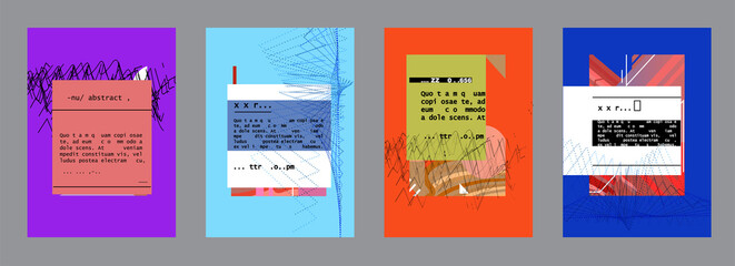 Abstract geometric pattern background for brochure cover design.