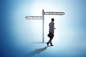 Businessman facing dilemma of vaccination