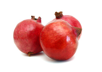 pomegranate isolated on the white background 