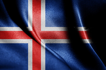 Abstract smooth silk background with the country flag