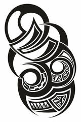 Tribal Tattoo Design Element. Vector illustration