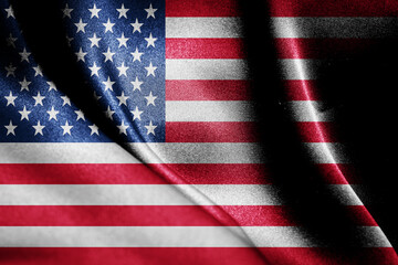 Abstract smooth silk background with the country flag