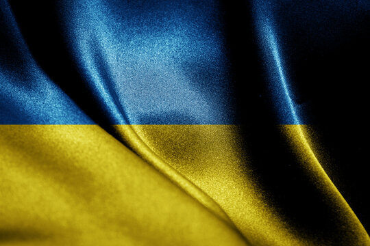 Abstract smooth silk background with the country flag