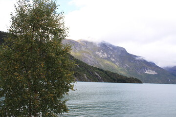 Fototapeta na wymiar Lago stryn, Noruega.