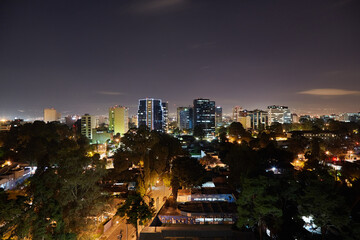 Fototapeta na wymiar Guatemala City. Nightshot.
