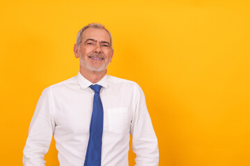 portrait of businessman with tie isolated