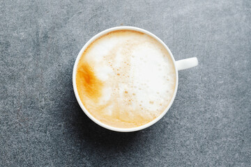Appetizing fresh cappuccino in cup