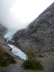 Glaciar de Briksdal, Noruega.