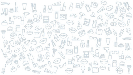 beauty icon background. cosmetic vector icon background.