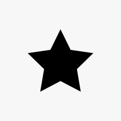 Black star icon vector design on white background
