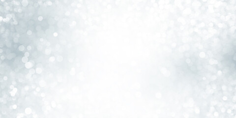 white snow blur abstract background. Bokeh Christmas blurred beautiful shiny Christmas lights