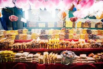 Market stall, Sree Poornathrayeesa Temple, Kochi, Kerala, India