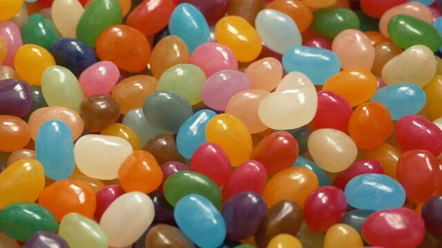 Moving Over Big Pile Of Jelly Beans