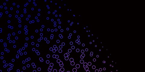 Dark Pink, Blue vector texture with circles.