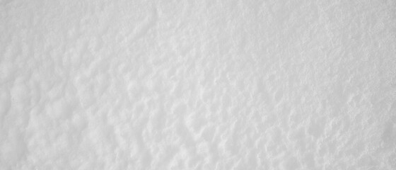 White snow with texture. Fresh snow background